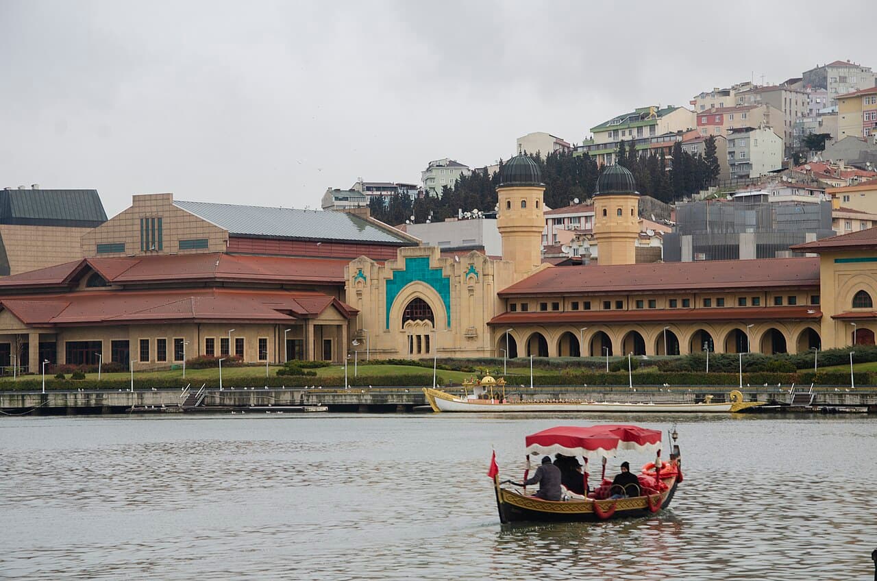 Halic Congress Center buildings seen from the Golden Horn waterfront